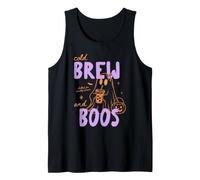 Cold Brew and Boos Halloween Iced Coffee Lover Fall Autumn Camiseta sin Mangas