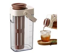 Cold Brew Coffee Maker, Pitcher Brewer, 1L Heavy Duty Jar, Kitchen Pot, Leak Proof Coffee Container, for Ice Tea, Lemonada, Fruit Drinks, 9,06 x 4,96 x 3,5 pulgadas