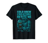 Cold Brew Creature devuelve un Divertido diseño de Coffee Monster Camiseta