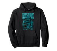 Cold Brew Creature devuelve un Divertido diseño de Coffee Monster Sudadera con Capucha