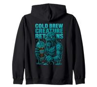 Cold Brew Creature devuelve un Divertido diseño de Coffee Monster Sudadera con Capucha