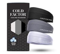 COLD FACTOR Paquete de 3 diademas de enfriamiento instantáneo, comodidad evaporativa avanzada para deportes y al aire libre, protección UPF 50+, frescura duradera, ideal para fitness, senderismo, yoga