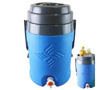 Cold Hot Drinks Dispenser, 5.8l Jar with Handle, Outdoor Water Container, Ideal for Serving Milk Tea Lemonade at Beach Parties, Backyard Dining, Gatherings, 8.66x8.07x13.78 Inches