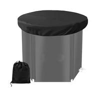 Cold Insulation Cover, Waterproof Ice Bucket Protector, 32x32 Inches Covered with Build, Heavy Duty Cloth Shield, Bucket Cover with Outdoor Design, Cold Plunge Gear for Travel and Camping