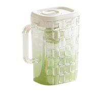 Cold Kettle, Water Pitcher, Comfortable Handle Bpa Free Lightweight Build Spill Resistant Easy Cleaning Sturdy Lid Multipurpose Use Transparent Body, Stand Juice Jug for Home