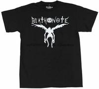COLD-PRESSED LEMON Deathnote Death Note Jump Mens T-Shirt - Ruk Winged Silhouette Under Logo Black XXL