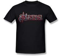 COLD-PRESSED LEMON Men's Saxon Logo T-Shirt Black 3XL