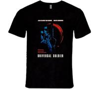 COLD-PRESSED LEMON Universal Solider Van Damme Lundgren Retro Action Movie T Shirt Black XXL
