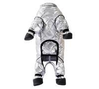 Cold Protection Puppy Outfit - Dog Winter Snowsuit for Camping | Fabric Build with Stylish Silver Black Color, Daily Walks Backyard Hiking, Picnic Park Garden Lawn Adventures, Animal Lovers