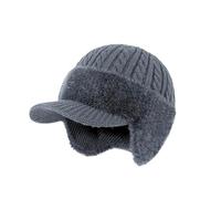 Cold Shielding Trapper Hat, Cozy Head Beanie, Complete Head and Ear Coverage for Cold Weather (Gray)