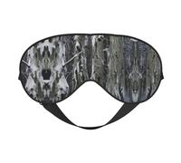 Cold Tree - Máscara de dormir unisex con estampado de camuflaje de doble cara, ideal para un sueño profundo y cuidado de la piel