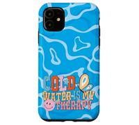 Cold Water is My Therapy Swimmer Diver Pool Water Sports Carcasa para iPhone 11