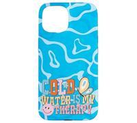 Cold Water is My Therapy Swimmer Diver Pool Water Sports Carcasa para iPhone 15