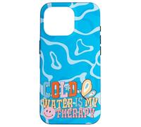 Cold Water is My Therapy Swimmer Diver Pool Water Sports Carcasa para iPhone 16 Pro