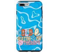 Cold Water is My Therapy Swimmer Diver Pool Water Sports Carcasa para iPhone 7 Plus/8 Plus