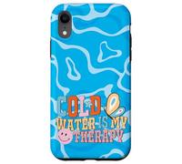 Cold Water is My Therapy Swimmer Diver Pool Water Sports Carcasa para iPhone XR