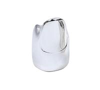 Cold Wind - Anillo protector de uñas minimalista para mujer, ajustable, color dorado y plateado