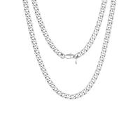 ColdChic Collar Hombre collares acero hombres mujeres 6mm ancho 61cm largo no dan alergia Acero inoxidable Cadena Espejo pulido Joya Asequible