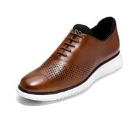 Cole Haan 2nd Zerogrand Laser Wing Oxford para Hombre, British Tan Ivory, 11 UK Wide