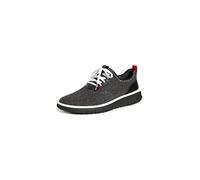 Cole Haan Men's Generation Zg Sneakr Sneaker, Gray Pinstripe Black Knit Barbados Cherry Black, 44 EU