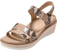 Cole Haan Originalgrand Peyton Flatform para mujer, Piel con estampado de serpiente duna, 40.5 EU