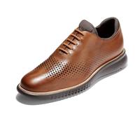 Cole Haan Shoes-2.Zerogrand Lightweight Leather Laser Wingtip, Oxford Hombre, British Tan Java, 42 EU Ancho