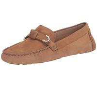 Cole Haan Women's Evelyn Bow Driver Driving Style Loafer, Birch Beige Nubuck Akuya, 38 EU