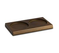 Cole & Mason Bandeja para Molinillo de Pimienta y Sal, Madera de haya | 16 x 7 x 9,5 cm, Protector de mesa de comedor y cocina, Soporte para dos molinillos o botellas de aceitera y vinagrera