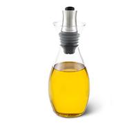 Cole & Mason H103029 Haverhill Aceitera y Vinagrera, 370ml, Dispensador de Botella/Decantador, Vidrio/Acero Inoxidable, 1 x Botella, Suministrado Vacío