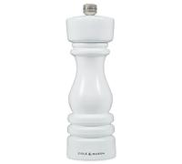 Cole & Mason H233094 London Blanco Brillo Molinillo de Pimienta, Precision+/Molienda Ajustable, Madera de Haya, 180mm, Incluye 1 x Molino, Garanzia del Meccanismo a Vita
