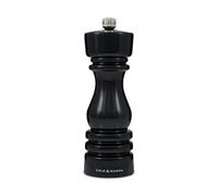 Cole & Mason H233097 London Negro Brillo Molinillo de Pimienta, Precision+/Molienda Ajustable, Madera de Haya, 180mm, Incluye 1 x Molino, Garanzia del Meccanismo a Vita