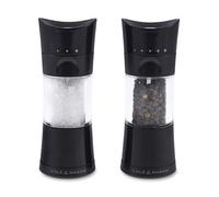 Cole & Mason H306498 Harrogate Negro Molinillos de Sal y Pimienta, Classic Inverta, Plástico ABS, 154mm, Caja de Regalo, Incluye 1 x Molino