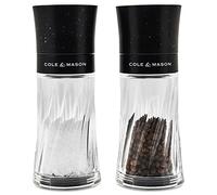 Cole & Mason H312103 Warwick Negro Molinillos de Sal y Pimienta, Classic Inverta, Acrílico, 150mm, Caja de Regalo, Incluye 2 x Molinos