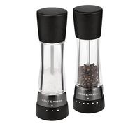 Cole & Mason H332293 Derwent Madera Negra Molinillos de Sal y Pimienta, Gourmet Precision+, Madera/Acrílico, 190mm, Caja de Regalo, Incluye 2 x Molinos