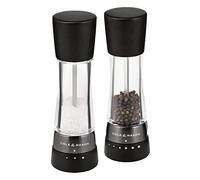 Cole & Mason H332293 Derwent Madera Negra Molinillos de Sal y Pimienta, Gourmet Precision+, Madera/Acrílico, 190mm, Caja de Regalo, Incluye 2 x Molinos