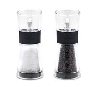 Cole & Mason H581580 Flip 180 Negro Molinillos de Sal y Pimienta, Classic Inverta, Acrílico, 154mm, Caja de Regalo, Incluye 2 x Molinos