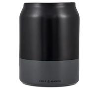 Cole & Mason H822140 Linton Porta de Utensilios de Cocina Negro/Gris, Soporte para Utensilios y Cubiertos/Organizador de Cocina, Cerámica, 160mm x 120mm