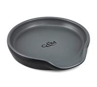 Cole & Mason H822141 Duxford Reposa Cucharas Cocina Negro/Gris, Soporte Cuchara Madera, Adecuado para Espátulas, Cucharas, Pinzas y Más, Cerámica, 20mm x 105mm