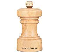 Cole & Mason Hoxton Haya Natural Molinillo de Pimienta, Precision+/Molienda Ajustable, Madera de Haya, 104mm, Incluye 1 x Molino, Garanzia del Meccanismo a Vita