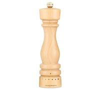 Cole & Mason London Molinillo de Pimienta, Mecanismo de Precisión+, 6 Grados de Molienda Ajustable, Madera de Haya Natural, Molinillo de Especias Recargable, Manual, 22 cm