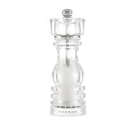 Cole & Mason London Molinillo de Sal de Acrílico, Mecanismo de Cerámica Anticorrosión, Molinillo para Sal con Ajuste de Molido, 180 mm, Molinillo para Condimentar, Garantía de Por Vida del Mecanismo
