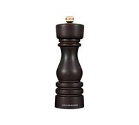 Cole & Mason H233079 London Madera de Chocolate Molinillo de Pimienta, Precision+/Molienda Ajustable, Madera de Haya, 180mm, Incluye 1 x Molino, Garanzia del Meccanismo a Vita