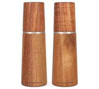 Cole & Mason Marlow Molinillos de Sal y Pimienta, Madera de Acacia, 18,5 cm | Set de 2 Molinillo Sal y Pimienta Manual, Molino Cerámica Adjustable, Garanzia del Meccanismo a Vita, Set de Regalo