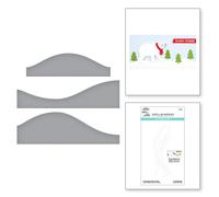 Colecci n de troqueles grabados en metal de Spellbinders Color Block Scenic Scape Tis The Season