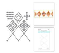 Colecci?n de troqueles grabados en metal Kaleidoscope Argyle Slimline de Spellbinders
