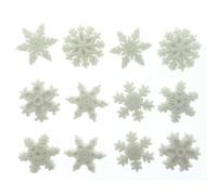 Colecci n navide a Dress It Up de Jesse James Adornos Copos de nieve con purpurina blanca