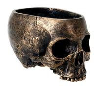 COLECCI N SUMMIT Bronce Resina Halloween Calavera Dulcero Cuenco Maceta Plato Estatua Escultura Esqueleto