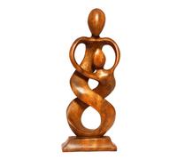 Colecciσn G6, escultura abstracta de madera de 30 cm, hecha a mano - Espνritus entrelazados - Regalo, arte decorativo, decoraciσn del hogar, figu