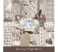 Colección 28 Papeles Scrap doble cara 180gr 8"x 8" (Wizarding D)