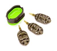 Colección 3+1 del tenedor del cebo de la aleación del cinc con la jaula del alimentador para la retención y liberación confiables del cebo en los estilos europeos de la pesca